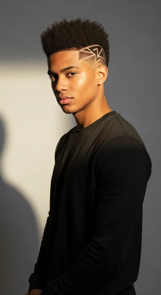 Afro-Fade-with-Side-Design