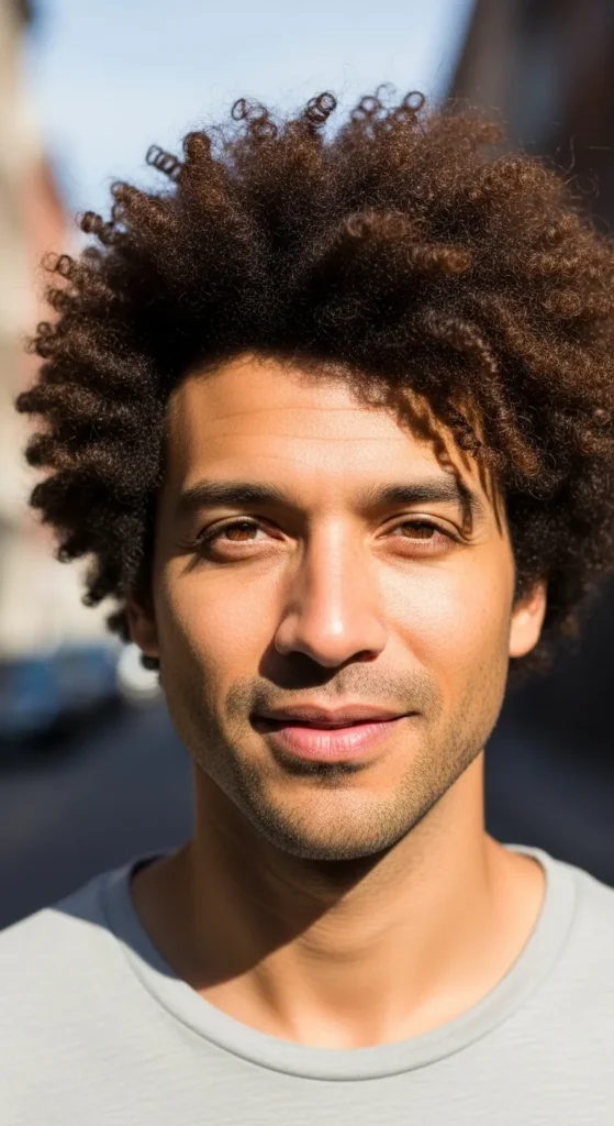 Afro-with-Parted-Bangs