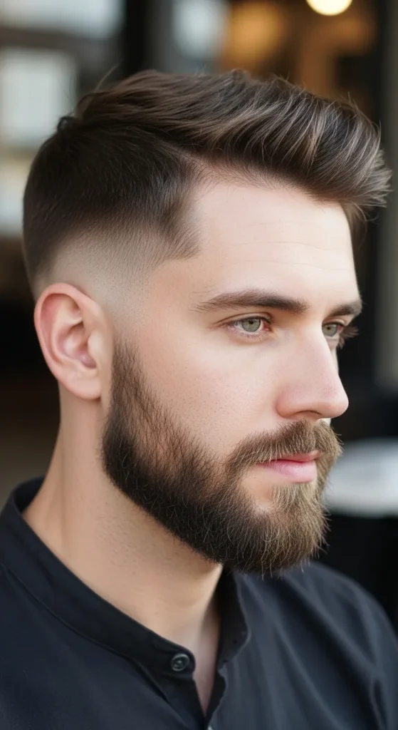 burst-fade-with-connected-beard