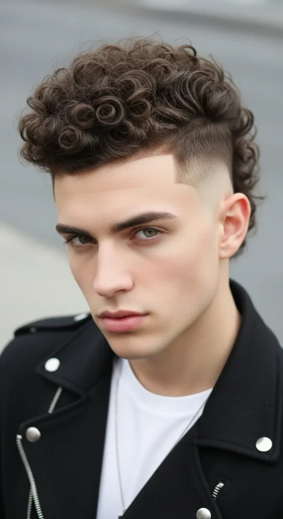 Curly-Faux-Hawk-Fade