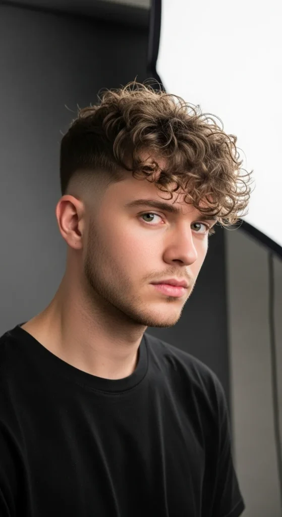 Curly-Fringe-Fade