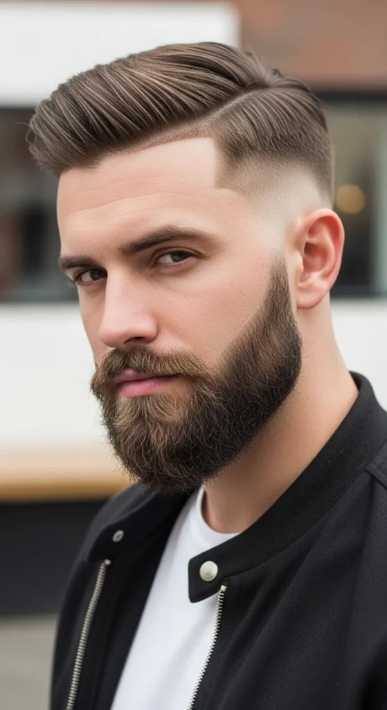 Drop-Fade-with-Beard-Blend