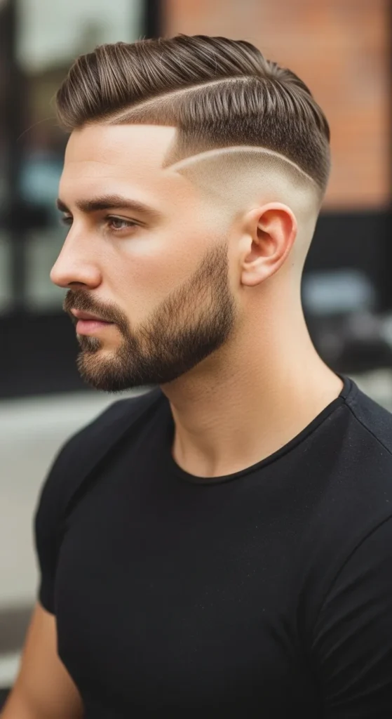 hard-part-fade-with-short-beard