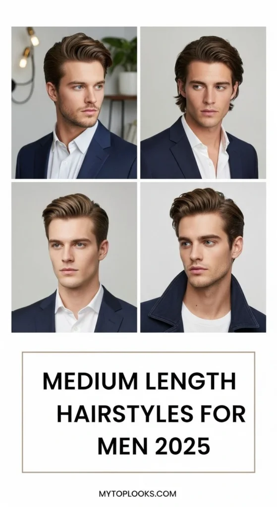 Hairstyles for Thick Hair: Best Cuts, Styling Tips, and Easy Care Ideas 5 Medium-Length-Hairstyles-for-Men-2025-_-The-Classic-Flow