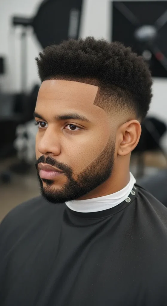 Short-Afro-with-Tapered-Neckline