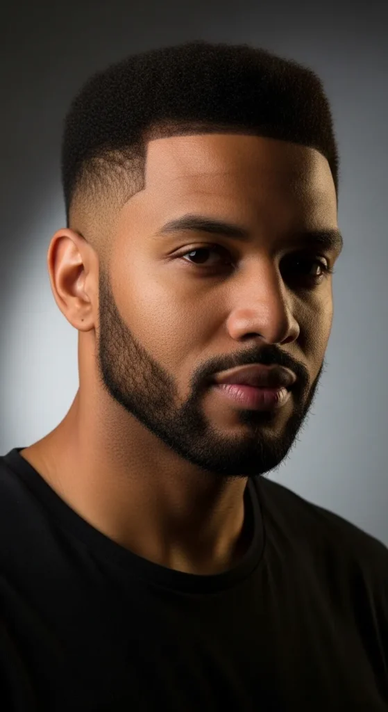 Short-Tapered-Afro-with-Beard