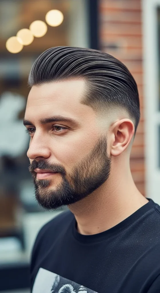 slick-back-fade-with-beard
