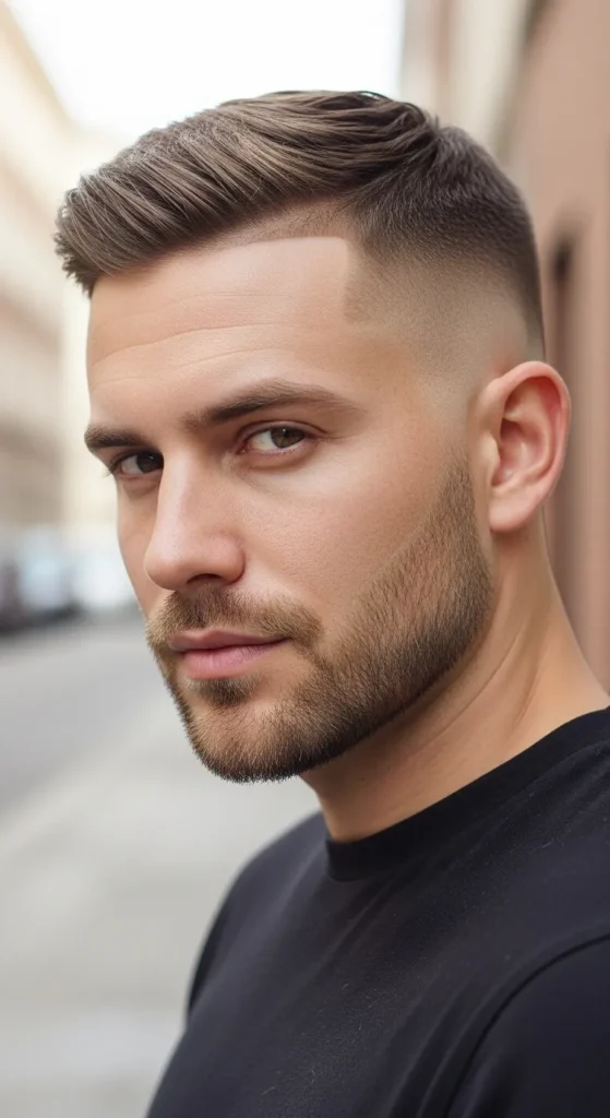tapered-skin-fade-with-light-beard