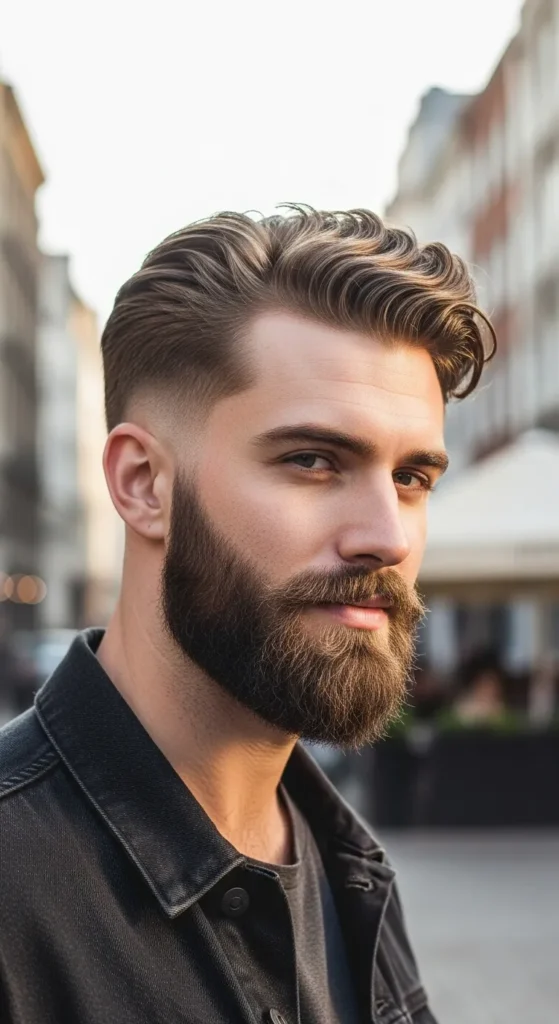 wavy-fade-with-full-beard