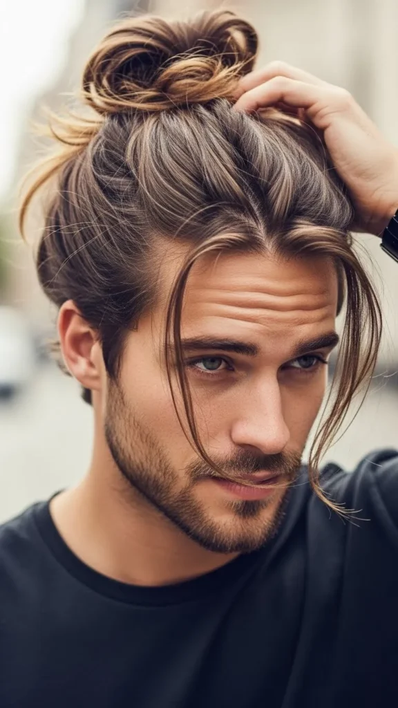 Effortless-Messy-Bun-With-Face-Framing-Pieces