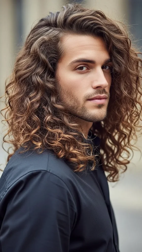 Extra-Long-Glam-Curls-With-a-Deep-Side-Part