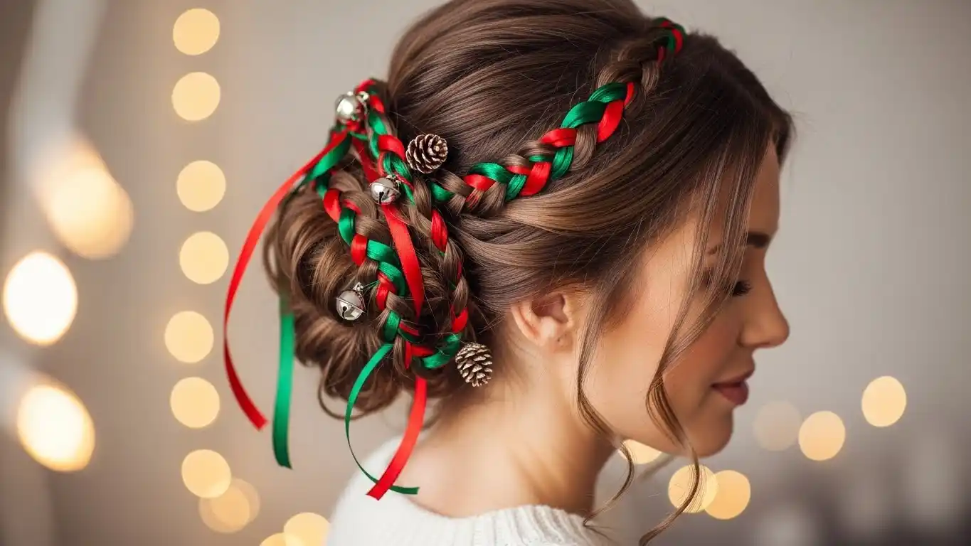 ribbon-braided-christmas-hairstyles