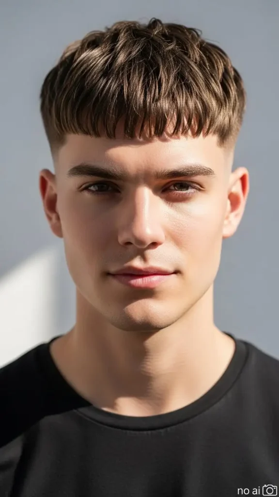 Textured-French-Crop-with-Blunt-Fringe