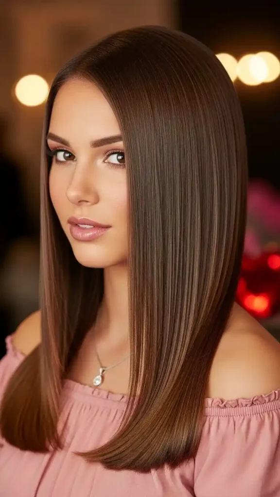 15 Feminine Valentine’s Day Hairstyles for Every Occasion 5 sleek-straight-look