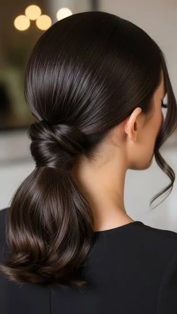twisted-low-ponytail
