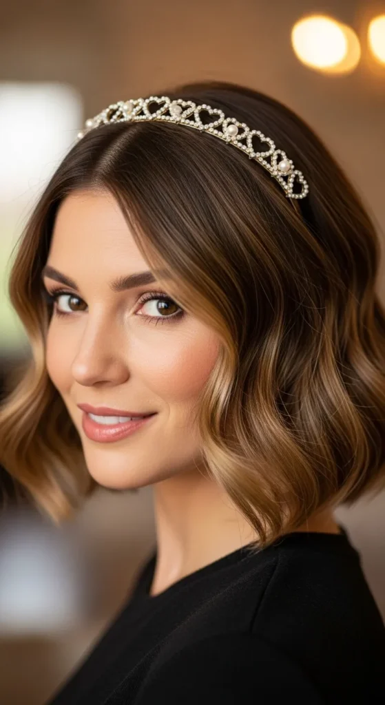 15 Valentine Hairstyles for Short Hair That Look Romantic and Chic 14 Faux-Bob-with-Headband