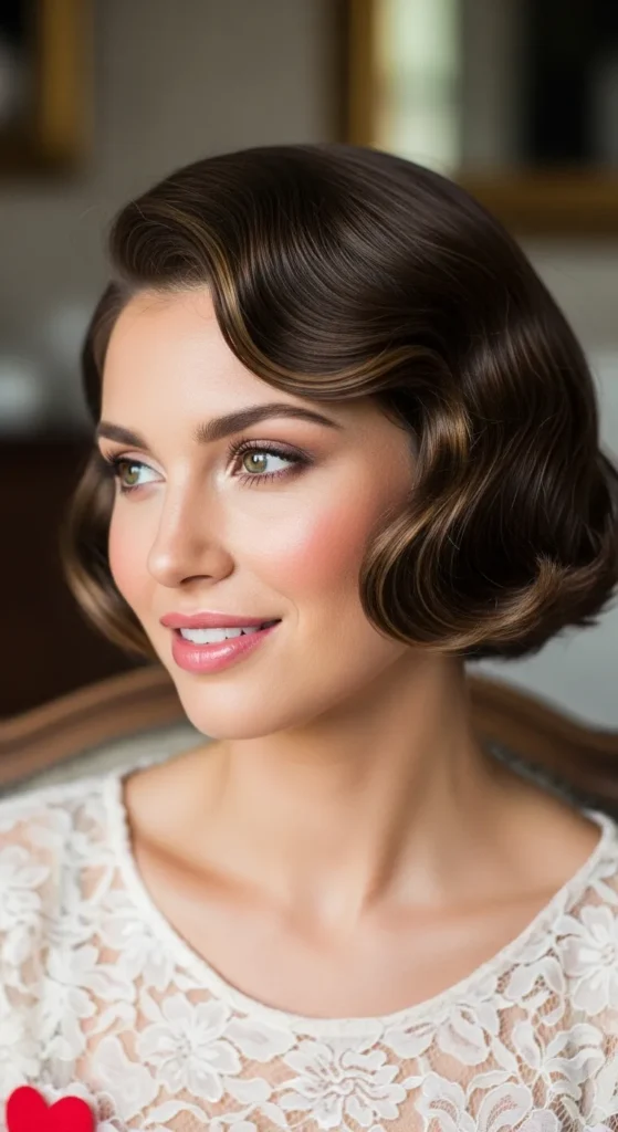 15 Valentine Hairstyles for Short Hair That Look Romantic and Chic 8 vintage-finger-waves