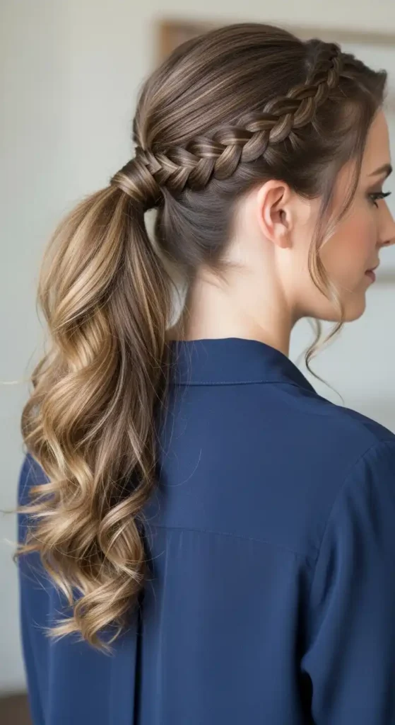 braided-ponytail-with-curl-enhancing-ends