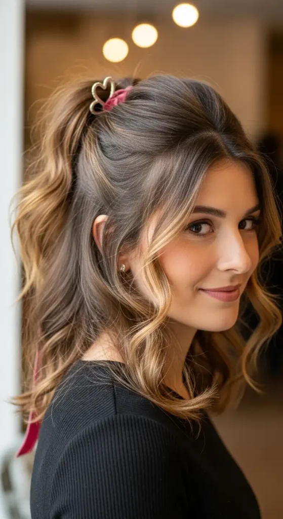 half-up-ponytail