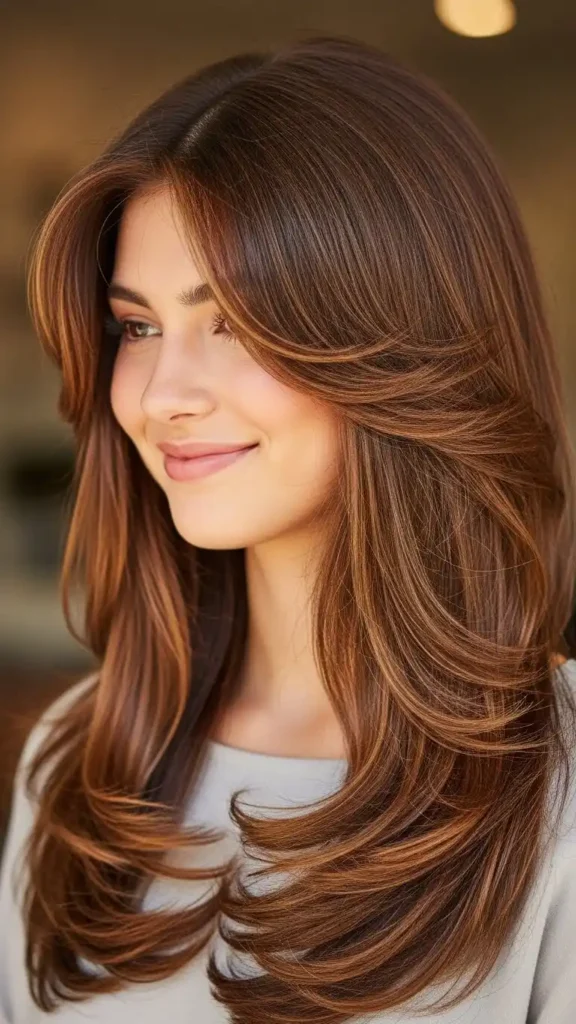 15+ Face-Framing Layers to Elevate Your Look Instantly 5 long-layers-starting-at-the-chin