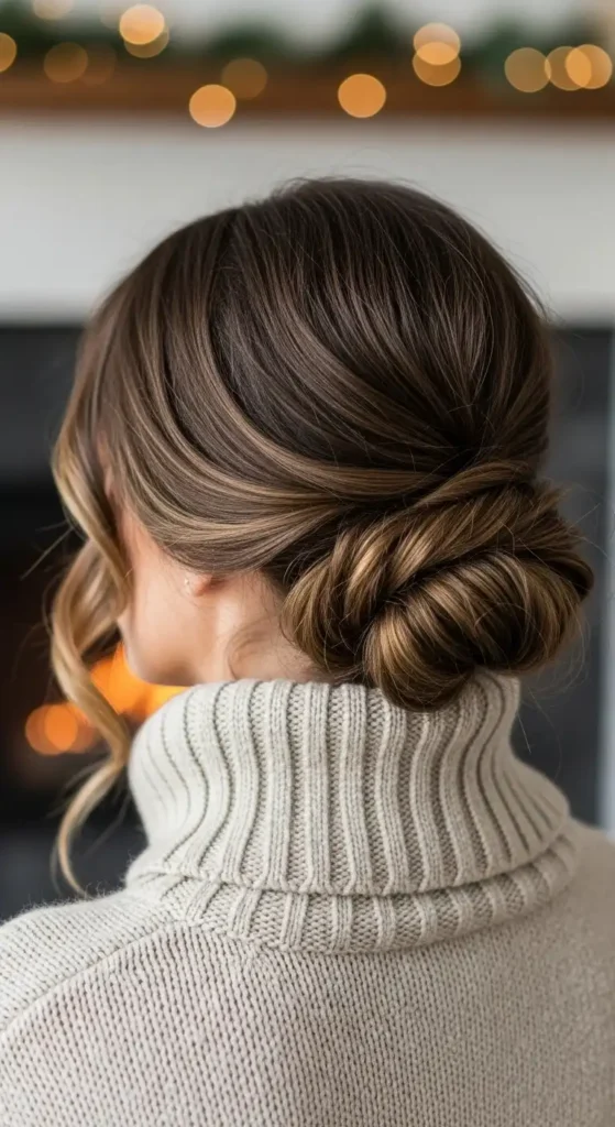 loose-low-french-twist-for-cold-days