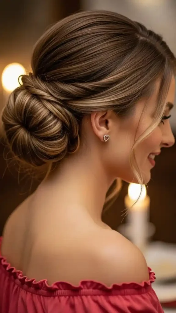 low-chignon-with-twists