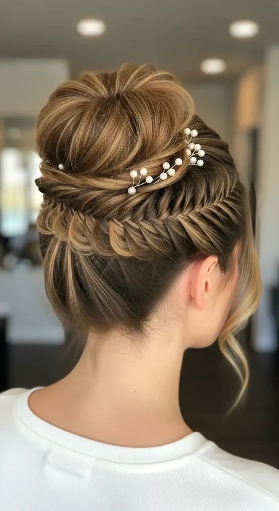 17 Quick Valentine’s Hairstyles for Women That Feel Effortless 6 messy-fishtail-updo