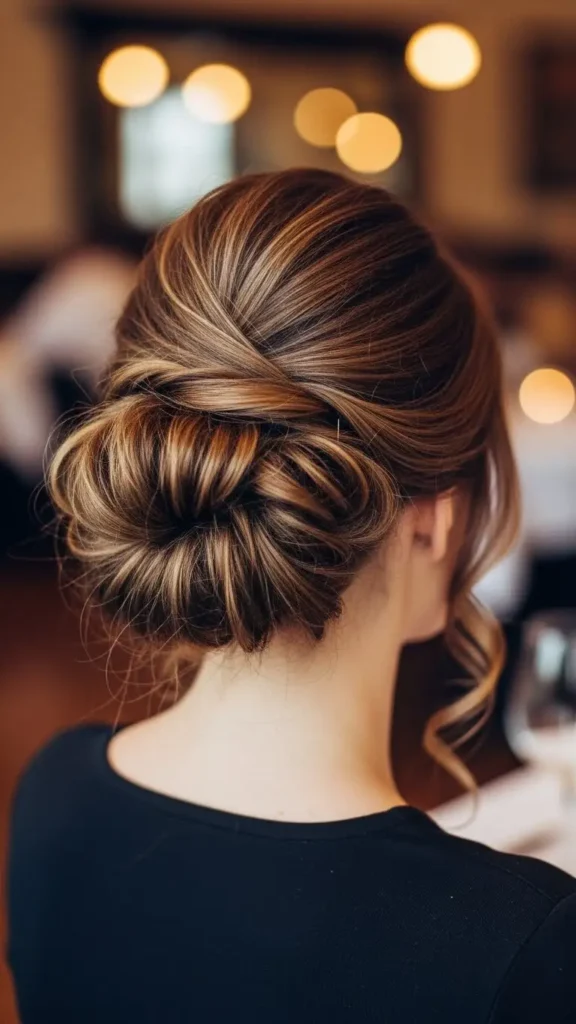 17 Gorgeous Valentine Date Night Hairstyle for Women to Try for a Romantic Look 6 messy-textured-updo