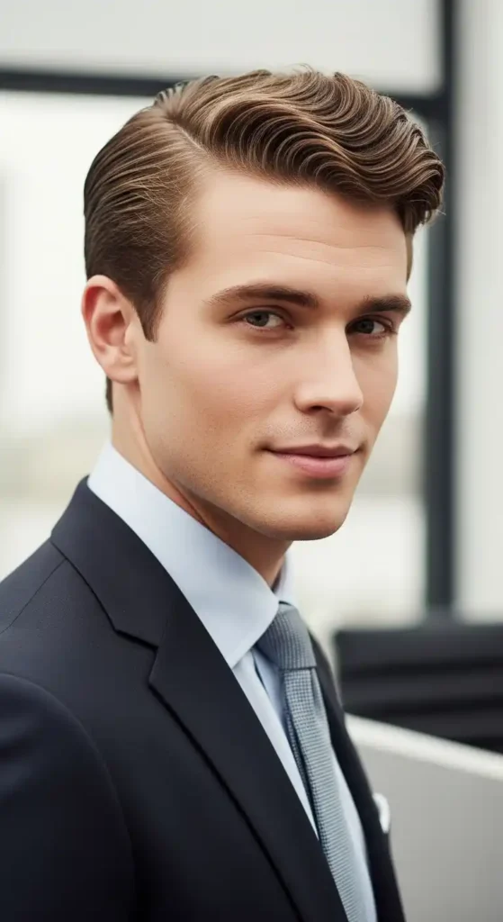 15+ Top Business Haircuts for Men That Look Polished and Smart 11 natural-business-waves
