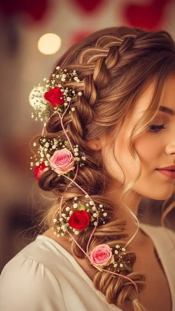 18 Romantic Valentines Day Hairstyles for an Elegant Date Look 14 romantic-waterfall-braid-romantic-valentines-day-hairstyles