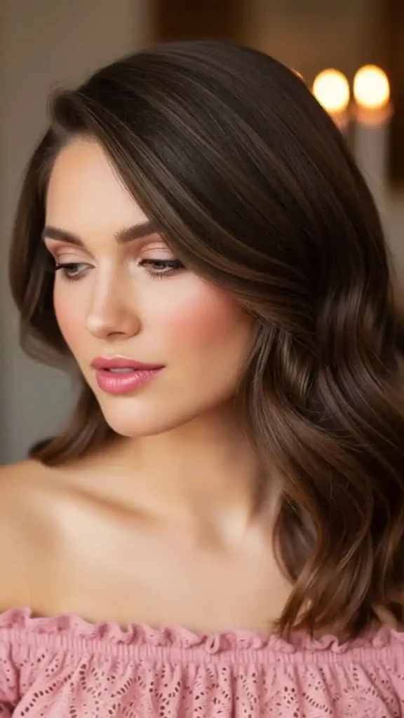 18 Romantic Valentines Day Hairstyles for an Elegant Date Look 5 side-swept-waves-romantic-valentines-day-hairstyles