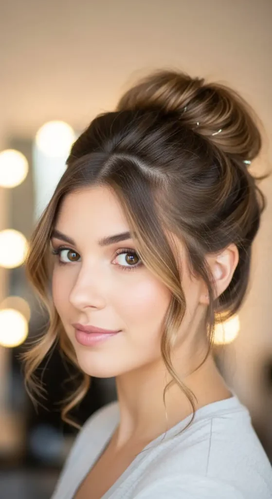 17 Quick Valentine’s Hairstyles for Women That Feel Effortless 13 tousled-french-twist