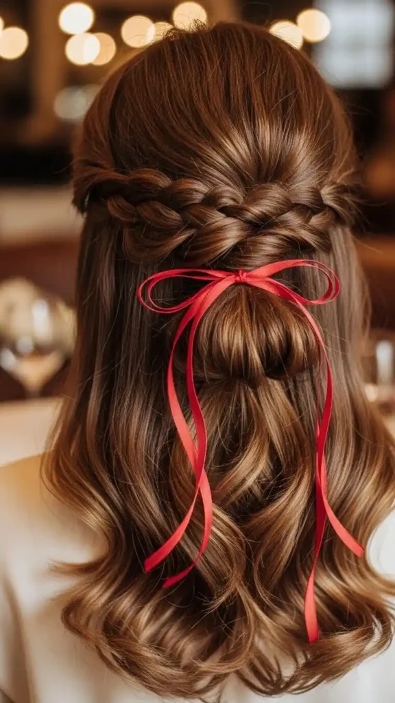 twisted-half-up-ribbon-style