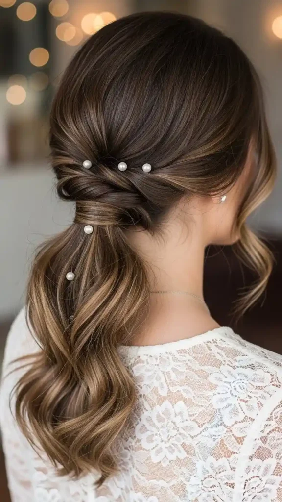 18 Romantic Valentines Day Hairstyles for an Elegant Date Look 19 twisted-low-ponytail-romantic-valentines-day-hairstyles