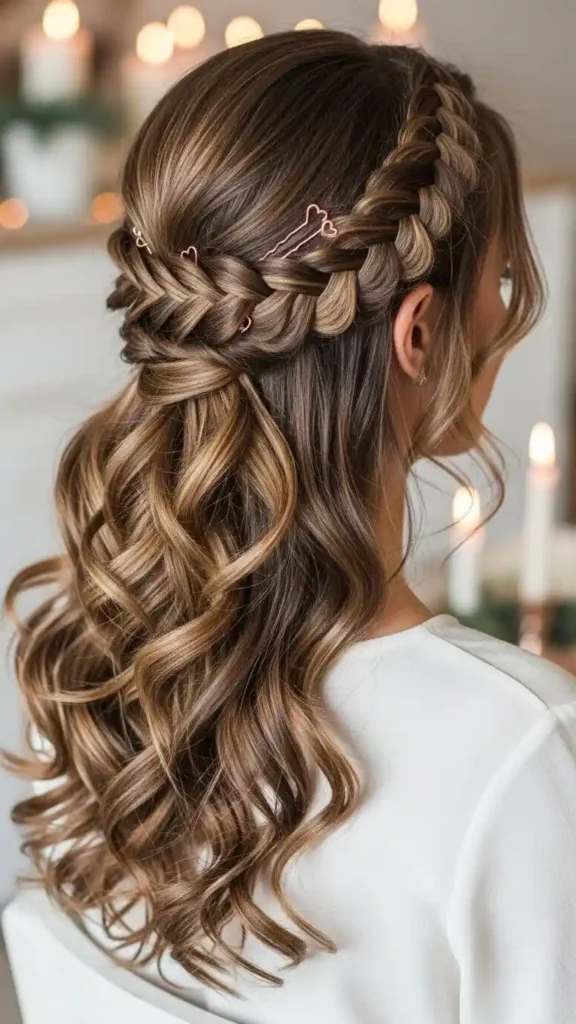 waterfall-braid-with-curled-ends