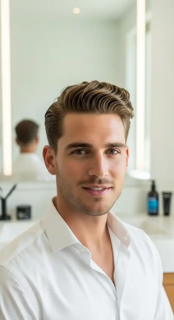 17 Easy Hairstyles for Busy Mornings You Can Style in Minutes 5 brushed-back-look