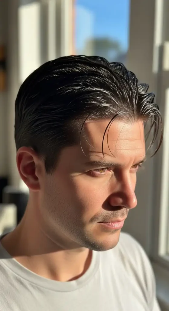 17 Easy Hairstyles for Busy Mornings You Can Style in Minutes 16 wet-look