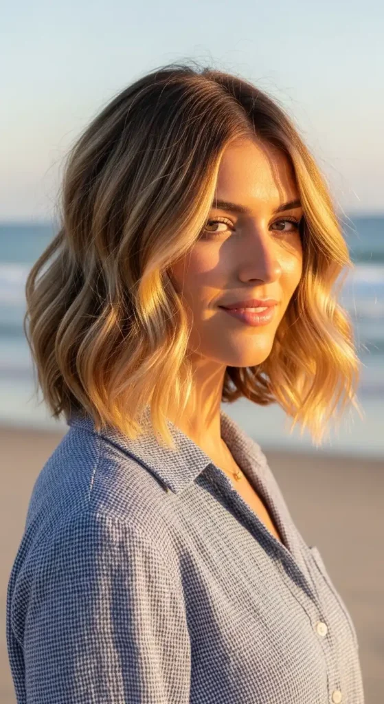 16 Beach Waves Hairstyles for Women to Try for a Fresh New Look 11 beach-wave-lob-cut