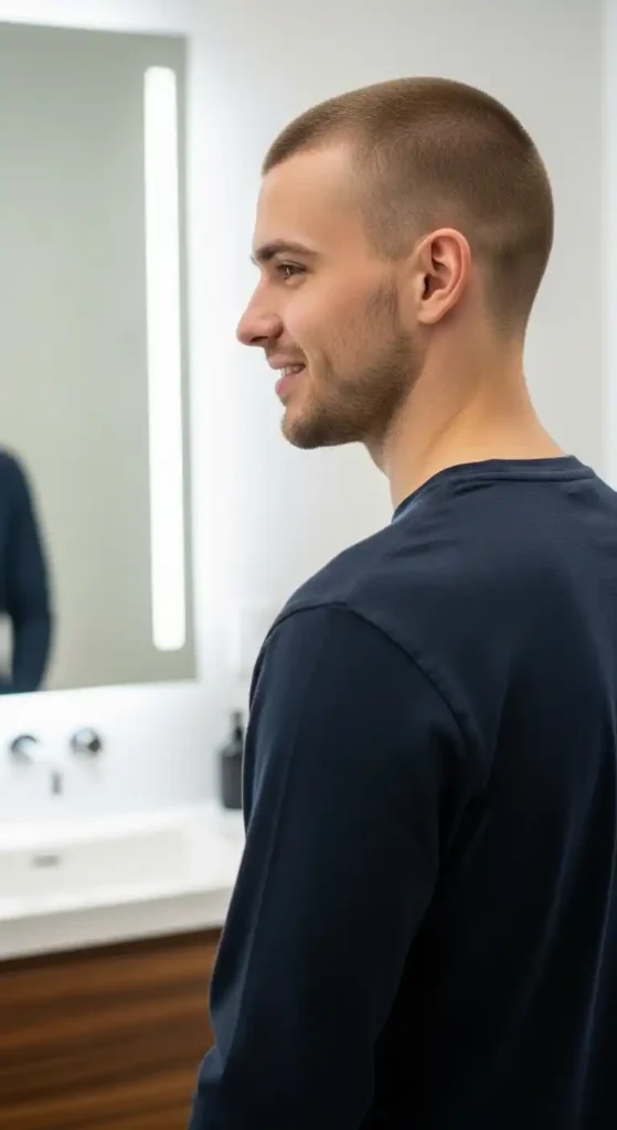 19 Low-Maintenance Haircut Ideas for Men to Look Stylish Every Day 16 burr-cut