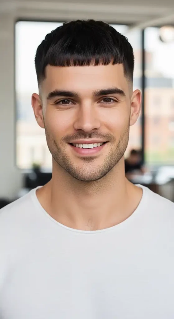 19 Low-Maintenance Haircut Ideas for Men to Look Stylish Every Day 7 caesar-cut