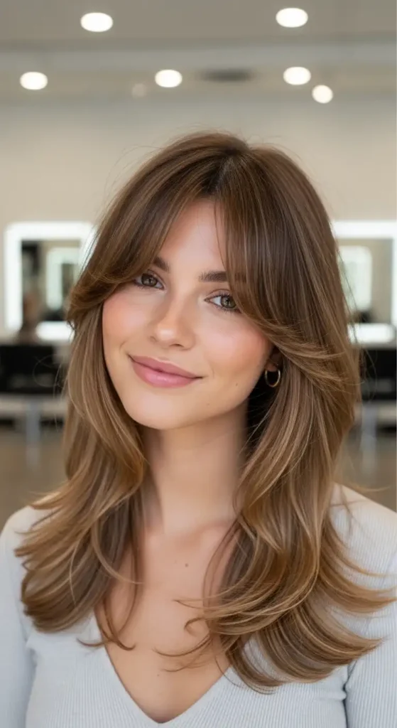 curtain-bangs-for-the-oval-shaped-face