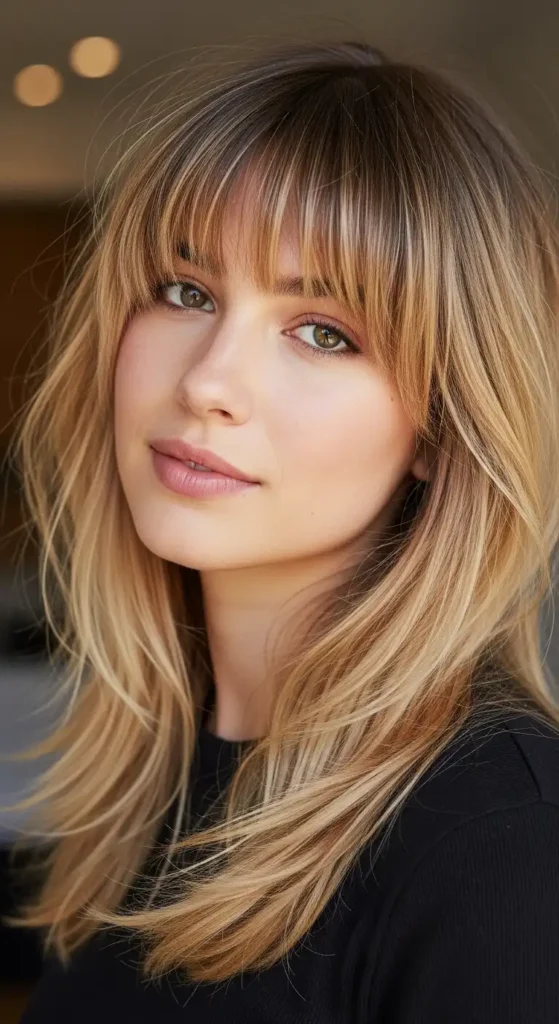 grungy-curtain-bangs-with-dark-roots