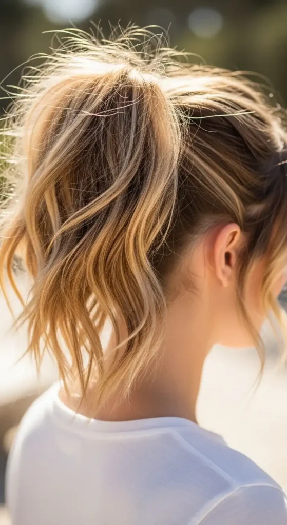 16 Beach Waves Hairstyles for Women to Try for a Fresh New Look 14 messy-high-ponytail-with-soft-beach-waves