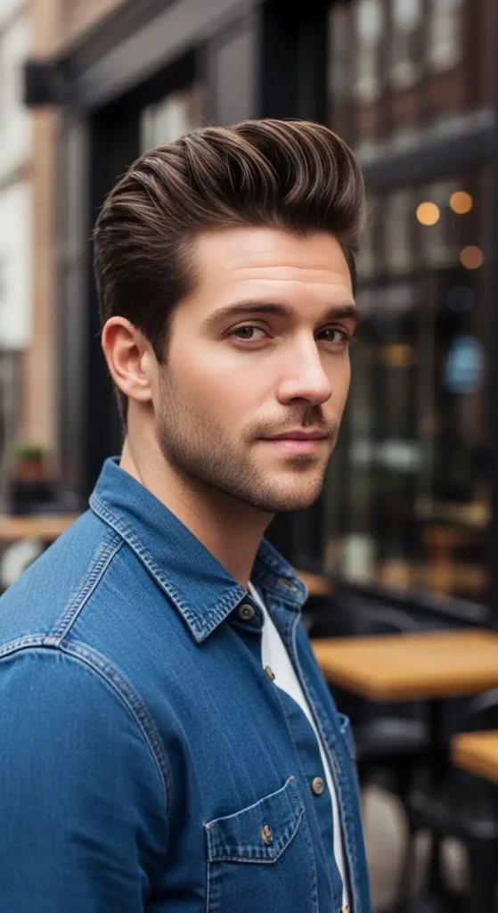 18 Low-Maintenance Men's Hairstyles That Require Minimal Styling 14 pompadour