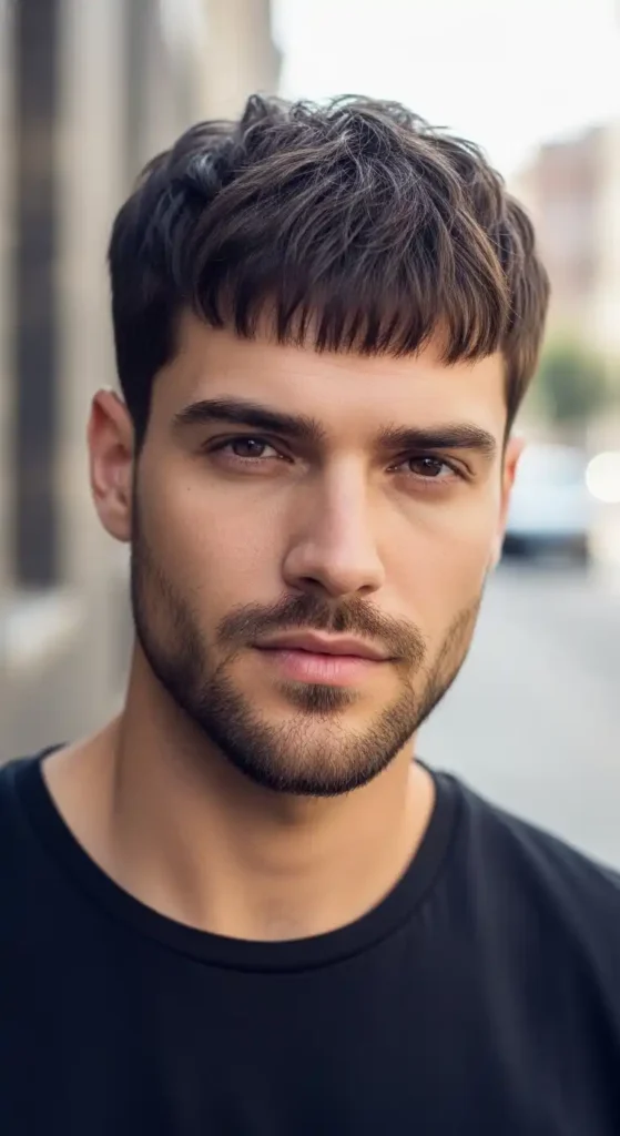 19 Low-Maintenance Haircut Ideas for Men to Look Stylish Every Day 11 textured-fringe