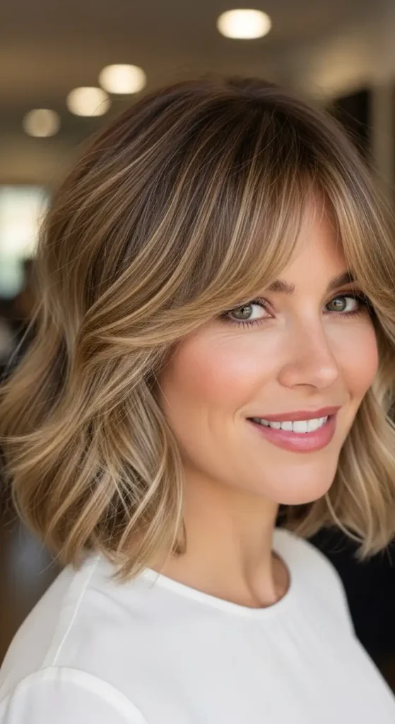 voluminous-curtain-bangs-for-short-hair