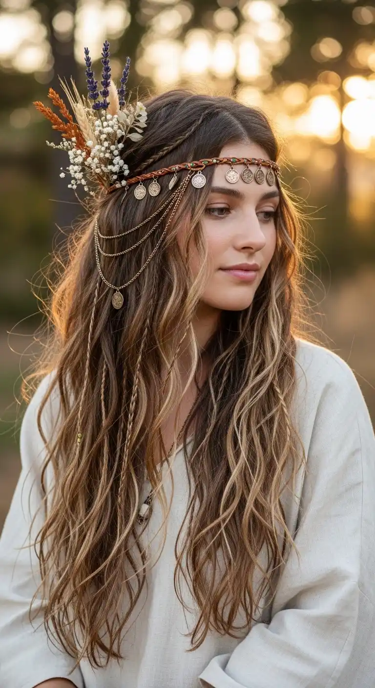 boho-waves-with-hair-accessories