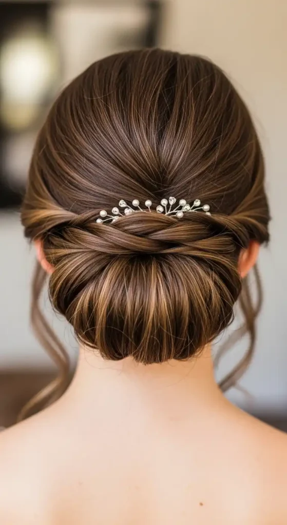 19 Beautiful Prom Hairstyles for Long Hair for a Dreamy Look 9 classic-chignon