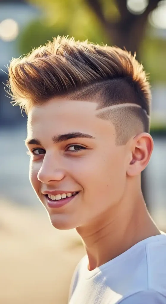 16 Best Teenage Haircuts to Keep Your Style Fresh and Trendy 8 faux-hawk-with-disconnected-undercut