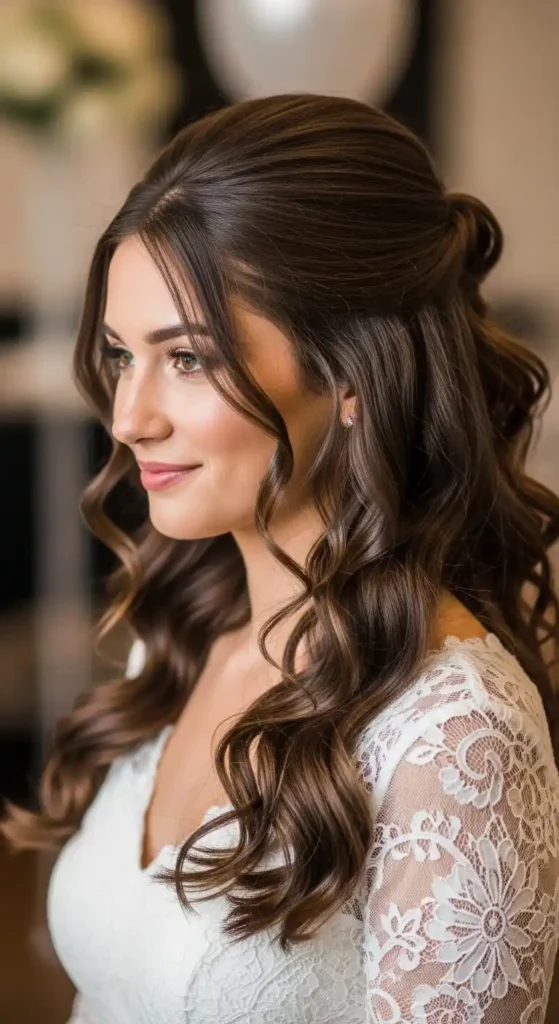 19 Beautiful Prom Hairstyles for Long Hair for a Dreamy Look 13 half-up-half-down-with-loose-curls